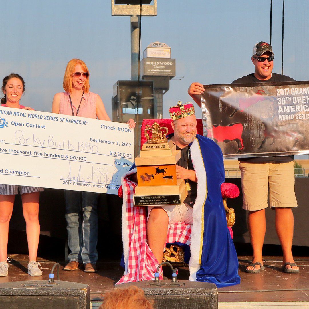 about-porky-butts-bbq-1 blane of porky butts bbq accepts check for american royal world series of bbq